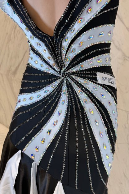Black & white exclusive competition dress