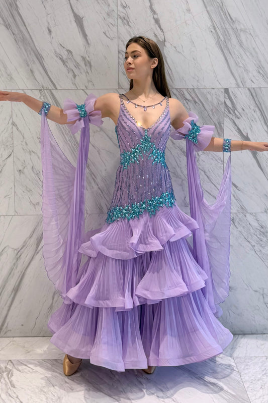Purple exclusive competition dress