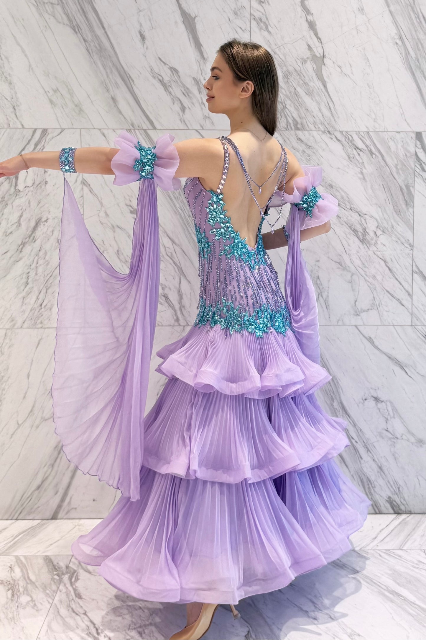 Purple exclusive competition dress