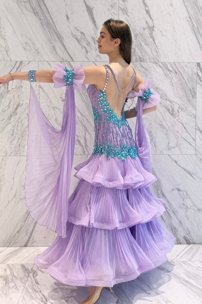 Purple exclusive competition dress
