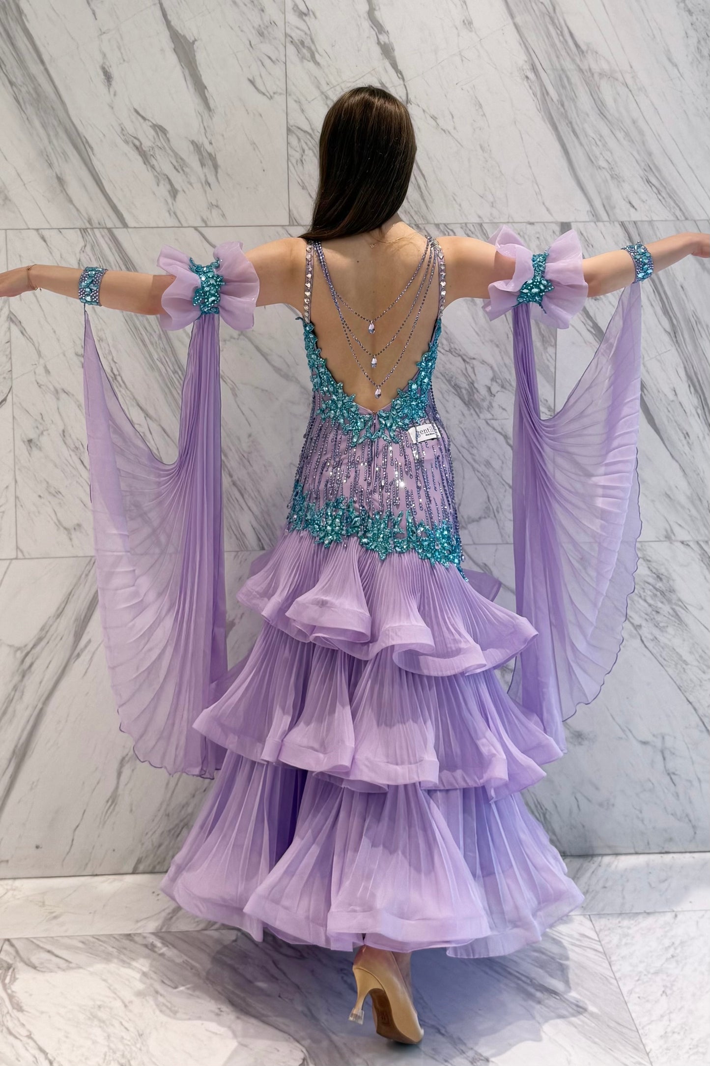 Purple exclusive competition dress