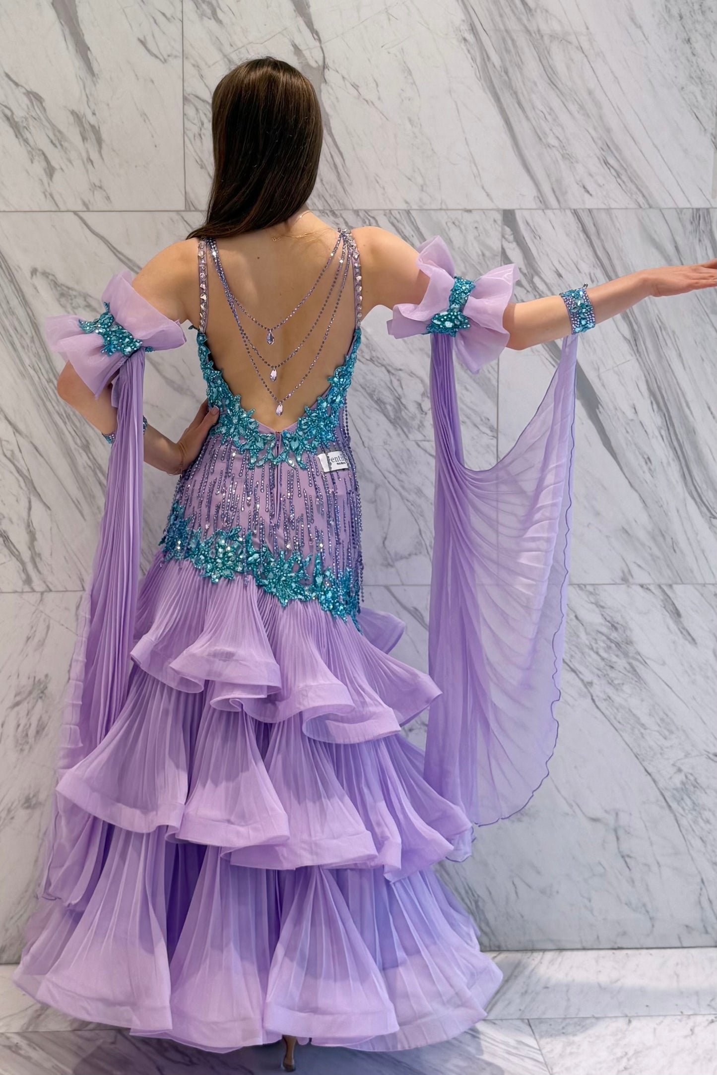 Purple exclusive competition dress