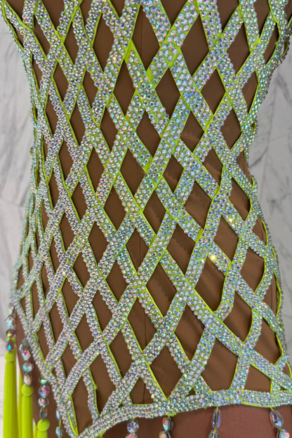 Lemon on skin colour exclusive competition dress