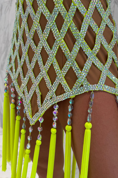 Lemon on skin colour exclusive competition dress