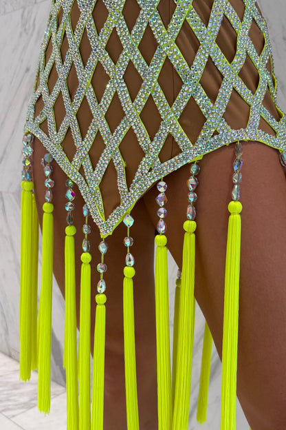 Lemon on skin colour exclusive competition dress