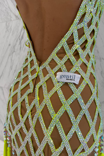 Lemon on skin colour exclusive competition dress