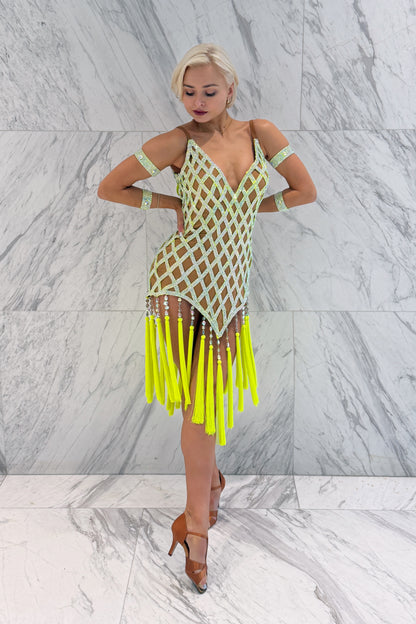 Lemon on skin colour exclusive competition dress