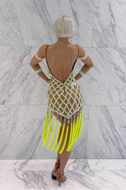 Lemon on skin colour exclusive competition dress