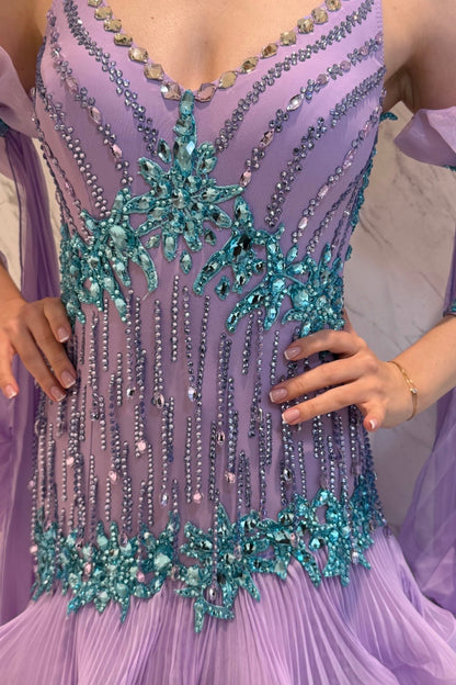 Purple exclusive competition dress