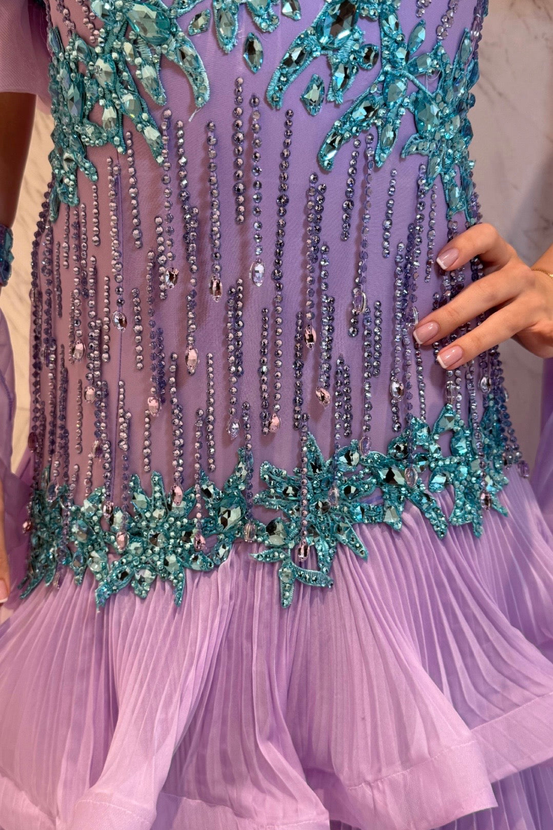 Purple exclusive competition dress