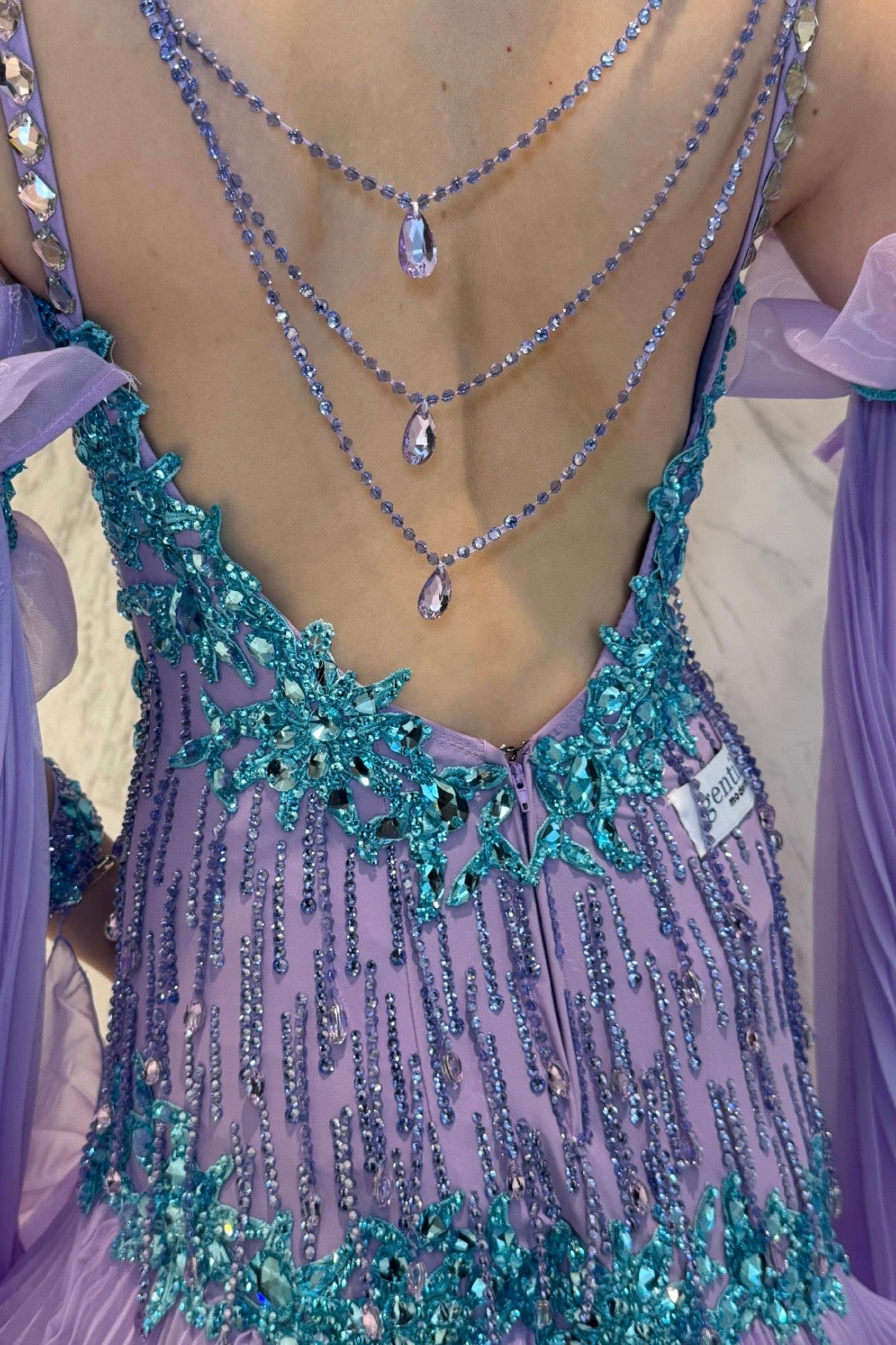 Purple exclusive competition dress