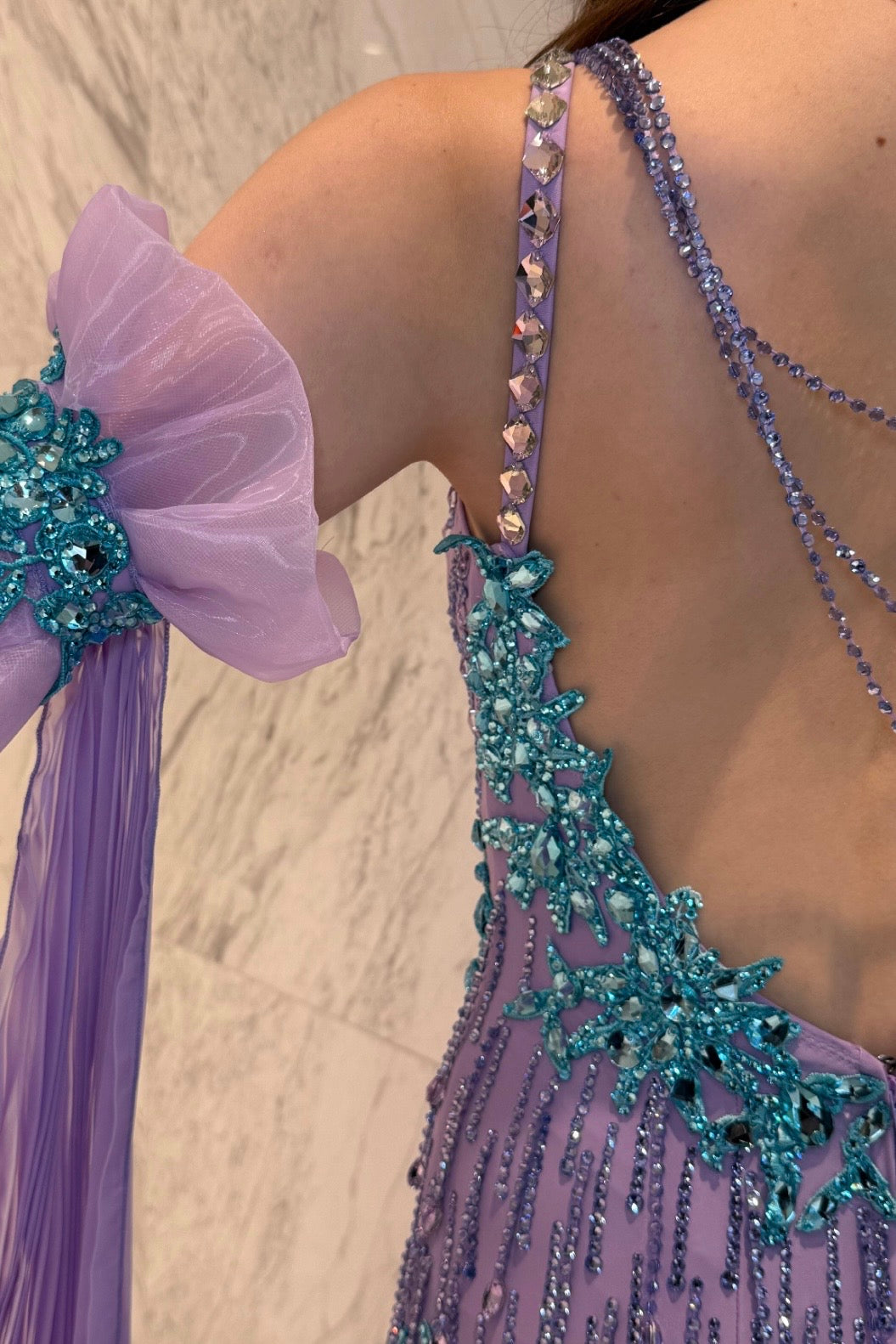 Purple exclusive competition dress