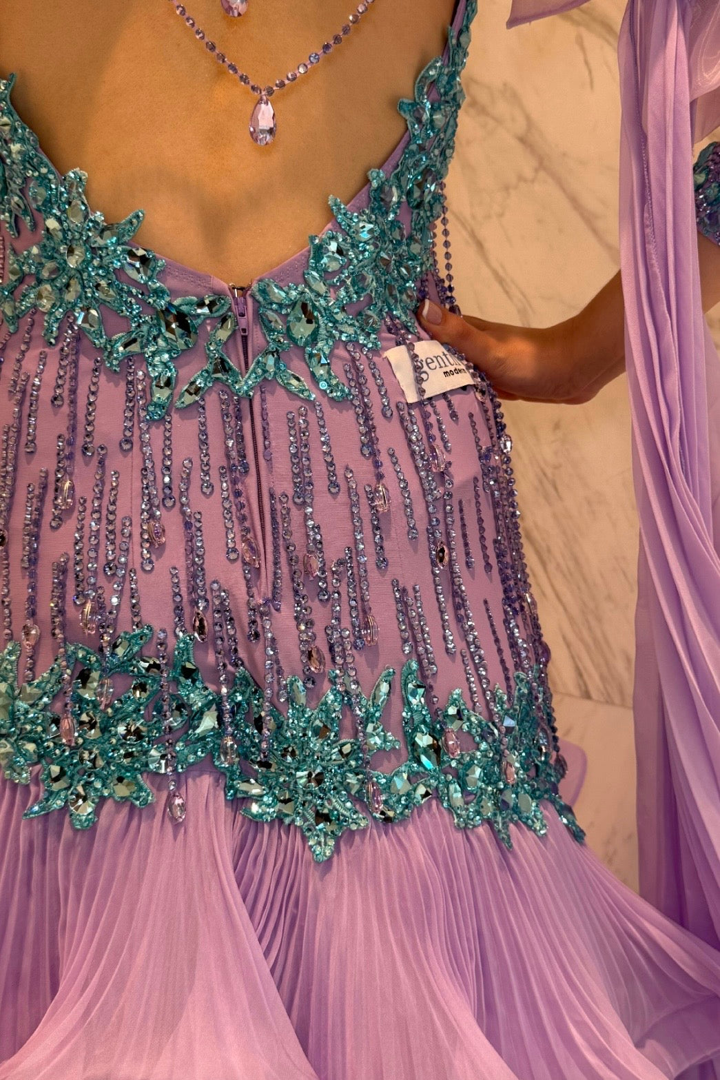 Purple exclusive competition dress
